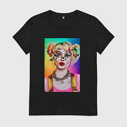 Женская футболка Весёлая Харли Квинн