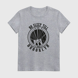 Женская футболка Не спать до Бруклина