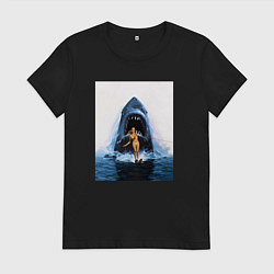 Женская футболка Челюсти