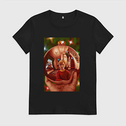 Женская футболка Home alone