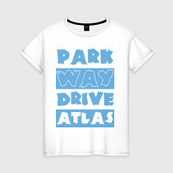 Футболка хлопковая женская Park Way Drive Atlas, цвет: белый