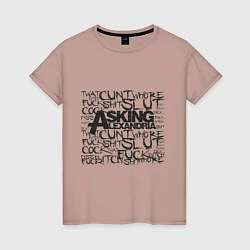 Женская футболка Asking Alexandria: Words