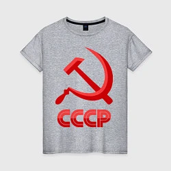 Женская футболка СССР Логотип