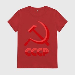 Женская футболка СССР Логотип