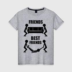 Женская футболка Best friends