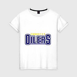 Женская футболка HC Edmonton Oilers Sign