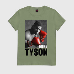 Футболка хлопковая женская Mike Tyson, цвет: авокадо