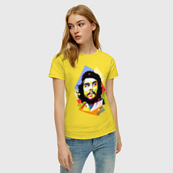 Футболка хлопковая женская Che Guevara Art, цвет: желтый — фото 2