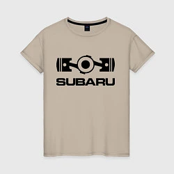Женская футболка Subaru