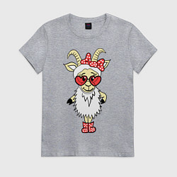 Женская футболка Козочка