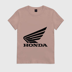 Футболка хлопковая женская Honda Motor, цвет: пыльно-розовый