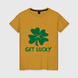 Женская футболка Get lucky