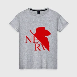 Женская футболка Евангелион NERV