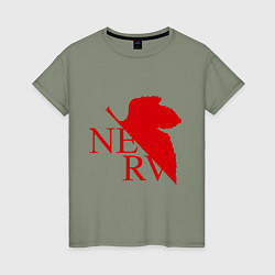Женская футболка Евангелион NERV