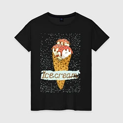 Женская футболка Ice cream