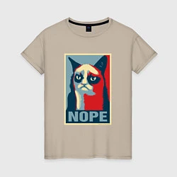 Женская футболка Grumpy Cat NOPE