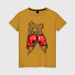 Женская футболка Bear Boxing