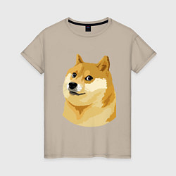 Женская футболка Doge