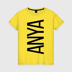 Женская футболка Аня