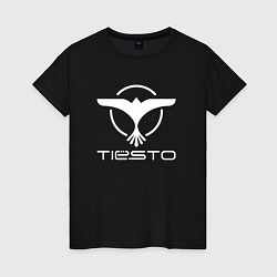 Футболка хлопковая женская Tiesto, цвет: черный