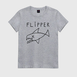 Женская футболка Flipper
