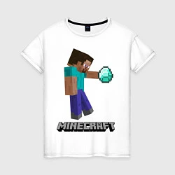 Женская футболка Minecraft Rock