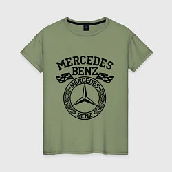 Женская футболка Mercedes Benz