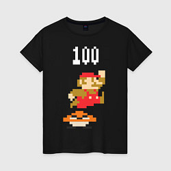 Женская футболка Mario: 100 coins