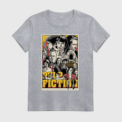 Футболка хлопковая женская Pulp Fiction Stories, цвет: меланж