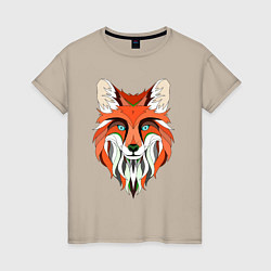 Женская футболка Дизайнерская лиса
