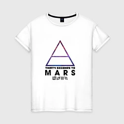 Женская футболка Thirty seconds to mars cosmos