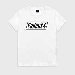 Футболка хлопковая женская Fallout 4, цвет: белый