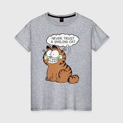 Женская футболка Garfield: Smiling Cat
