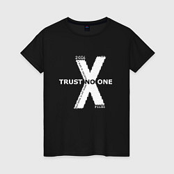 Женская футболка Trust no one