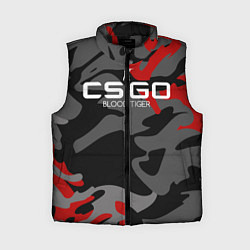 Женский жилет CS:GO Blood Tiger, цвет: 3D-черный