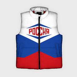 Женский жилет Россия 2016, цвет: 3D-красный