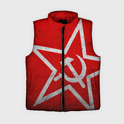 Женский жилет Флаг СССР: Серп и Молот