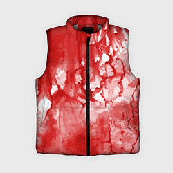 Женский жилет Кровь акварельная на Хеллоуин, цвет: 3D-светло-серый