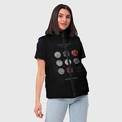 Женский жилет Twenty one pilots: Blurrveace, цвет: 3D-светло-серый — фото 2