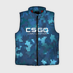 Женский жилет Cs:go - Cobalt Disruption Ржавый кобальт, цвет: 3D-красный