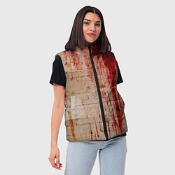Женский жилет Бинты 1, цвет: 3D-красный — фото 2