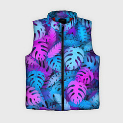 Женский жилет Сине-розовые тропики