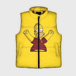 Женский жилет Гомер-болельщик, цвет: 3D-красный
