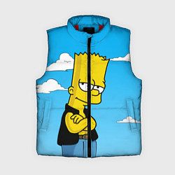 Женский жилет Задумчивый Барт, цвет: 3D-красный