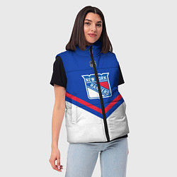 Женский жилет NHL: New York Rangers, цвет: 3D-черный — фото 2