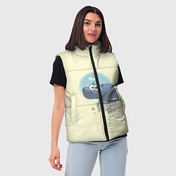 Женский жилет Маленький бегемотик, цвет: 3D-красный — фото 2