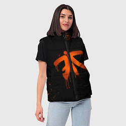 Женский жилет Fnatic: Black collection, цвет: 3D-красный — фото 2