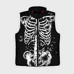 Женский жилет Floral Skeleton, цвет: 3D-красный