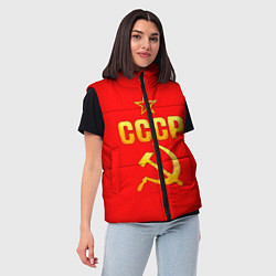 Женский жилет СССР, цвет: 3D-красный — фото 2