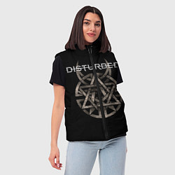 Женский жилет Disturbed Logo, цвет: 3D-черный — фото 2